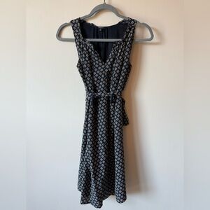 Madewell Blue and Cream Dress